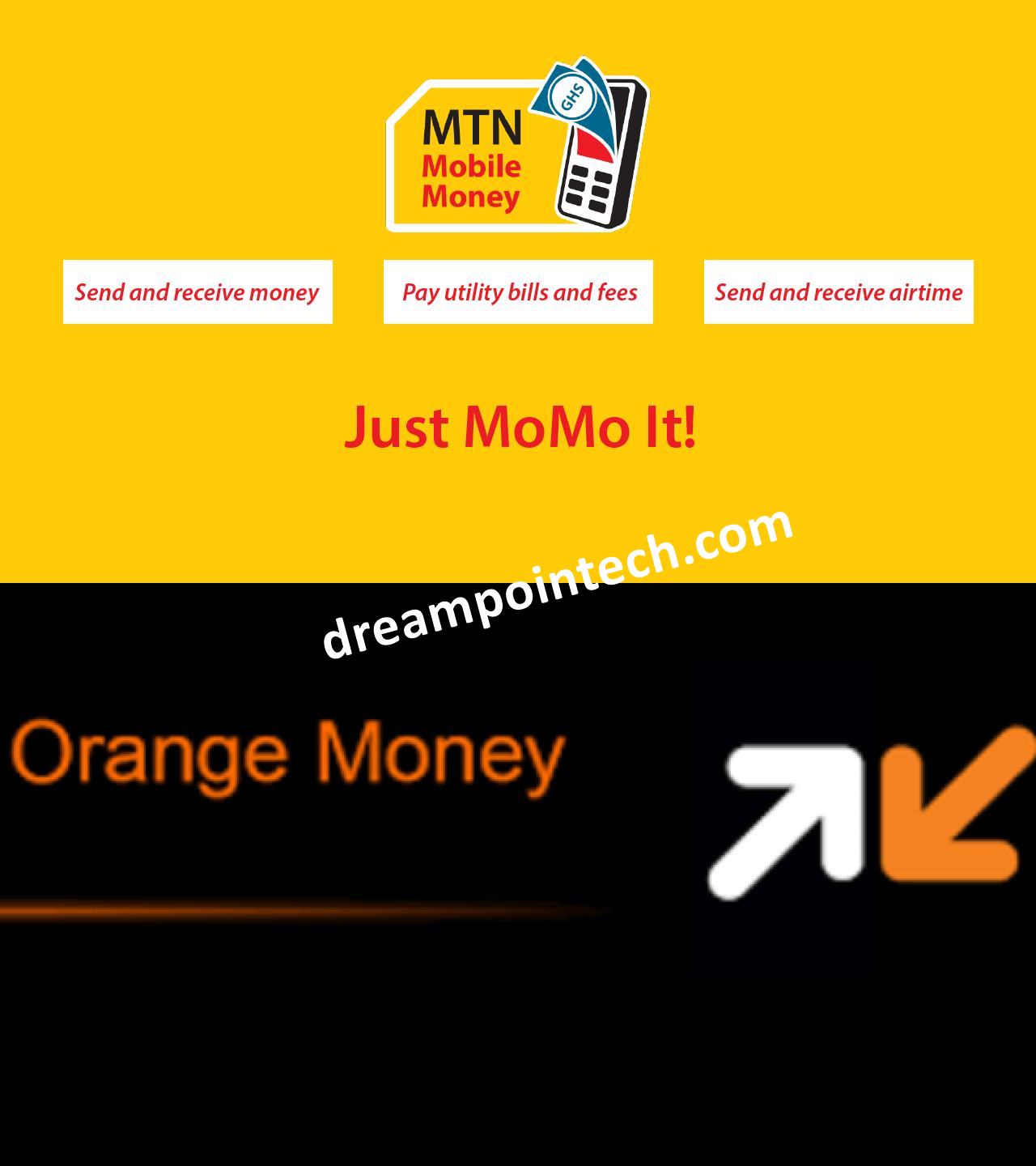 Transfer Cash Between Mtn MoMo and Orange Money Online(Free)