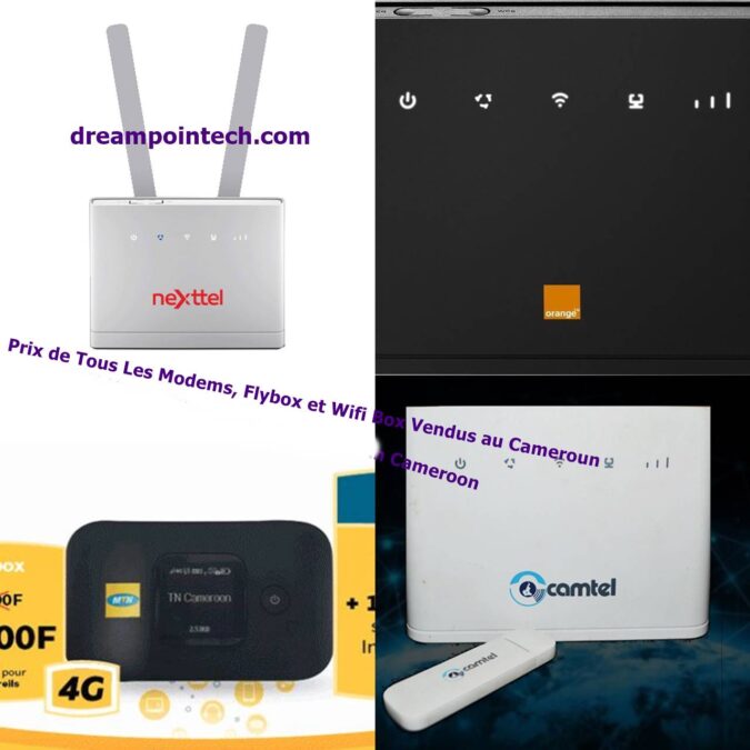 Prix de Tous Les Modems, Flybox et Wifi Box Vendus au Cameroun