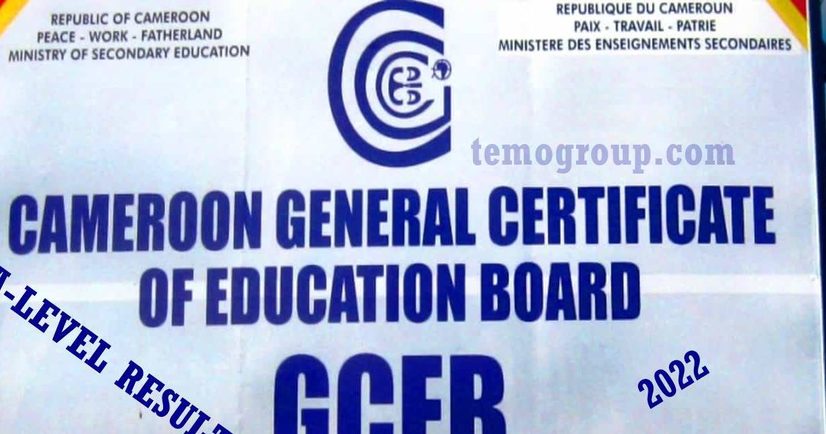 Cameroon GCE Advanced Level Results PDF Download: A-Level